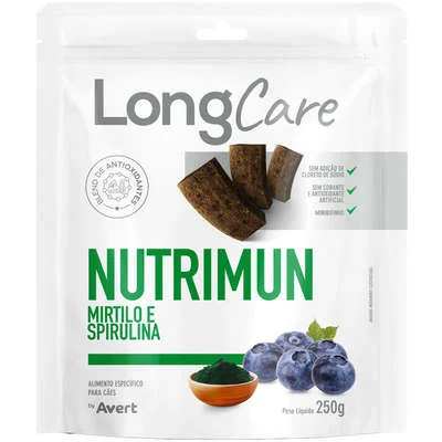 Petisco Funcional Avert LongCare Nutrimun Mirtilo e Spirulina para Cães