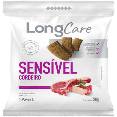 Petisco Funcional Avert LongCare Sensível Cordeiro para Cães