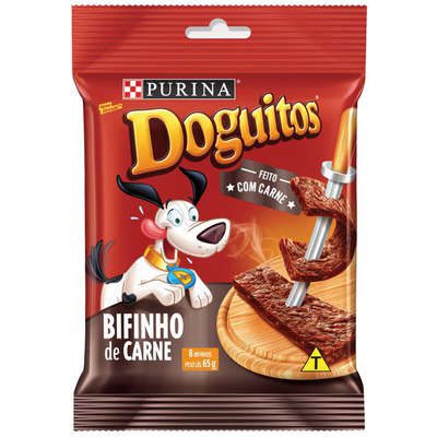 Petisco Purina Doguitos Doguitos para Cães Sabor Carne