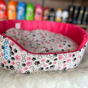 Cama com Estampa de Patinhas