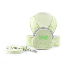 Coleira Guia Peitoral Pet Com Mochila Cachorro Gato